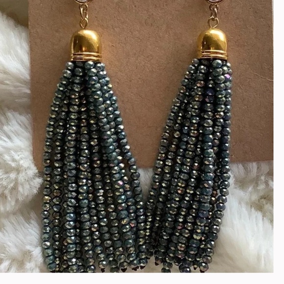 Soft Surroundings Blue Danella  Crystal Earrings NWT - Picture 6 of 7